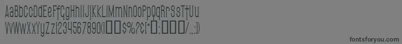 SfGothicanCondensed Font – Black Fonts on Gray Background