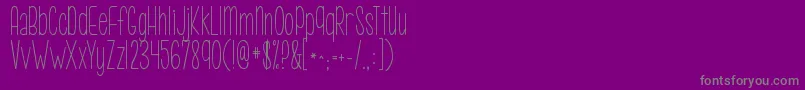 Kgcallmemaybe Font – Gray Fonts on Purple Background