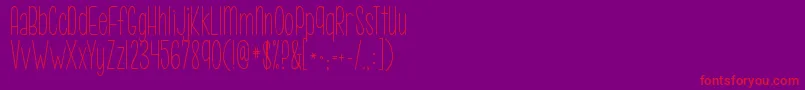 Шрифт Kgcallmemaybe – красные шрифты на фиолетовом фоне