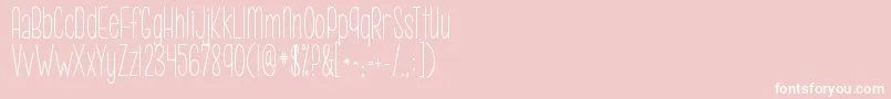 Kgcallmemaybe Font – White Fonts on Pink Background