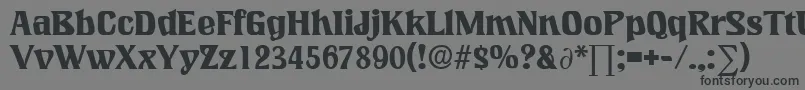 LookingglassDb Font – Black Fonts on Gray Background