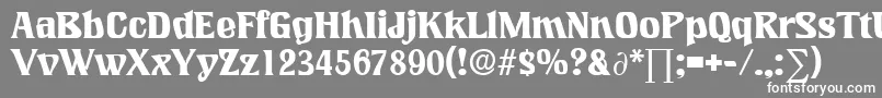 LookingglassDb Font – White Fonts on Gray Background