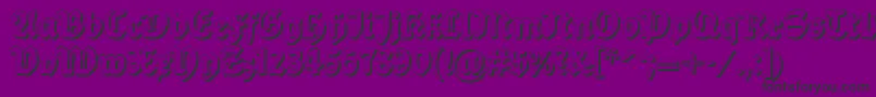 Dsballadeshadow Font – Black Fonts on Purple Background