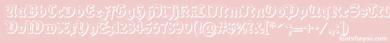 Dsballadeshadow Font – White Fonts on Pink Background