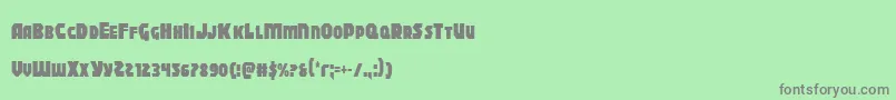 Blitzstrikecond Font – Gray Fonts on Green Background