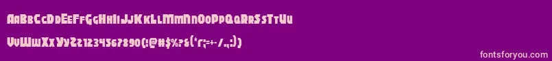 fuente Blitzstrikecond – Fuentes Rosadas Sobre Fondo Morado