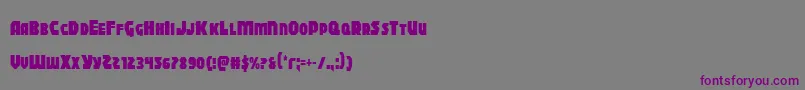 Blitzstrikecond Font – Purple Fonts on Gray Background