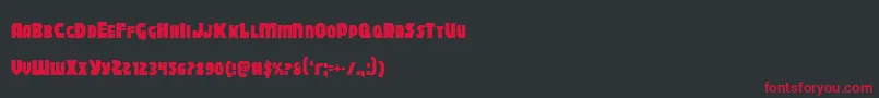 Blitzstrikecond Font – Red Fonts on Black Background