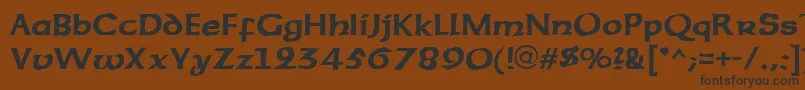 Sherwood Font – Black Fonts on Brown Background