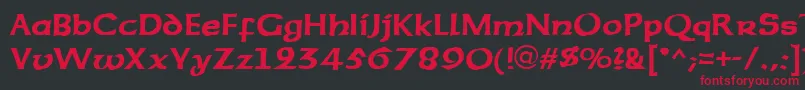 Sherwood Font – Red Fonts on Black Background