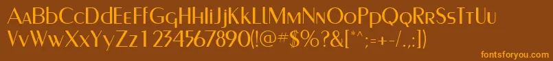 CarnatiSsi Font – Orange Fonts on Brown Background