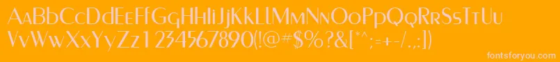 CarnatiSsi Font – Pink Fonts on Orange Background