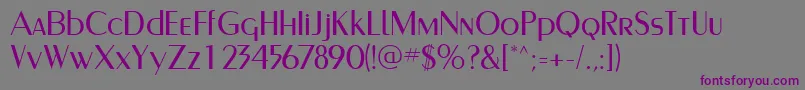 CarnatiSsi Font – Purple Fonts on Gray Background