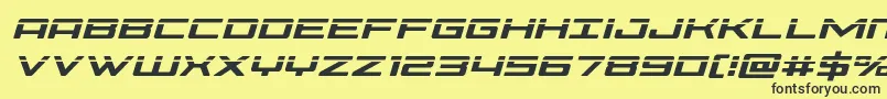 Phoenicialaseital Font – Black Fonts on Yellow Background