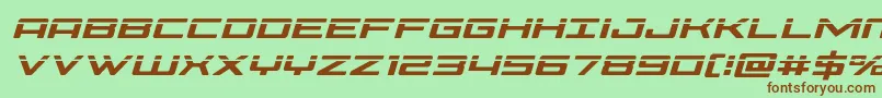 Phoenicialaseital Font – Brown Fonts on Green Background