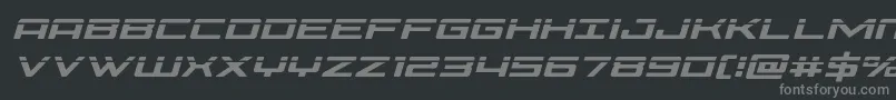 Phoenicialaseital Font – Gray Fonts on Black Background