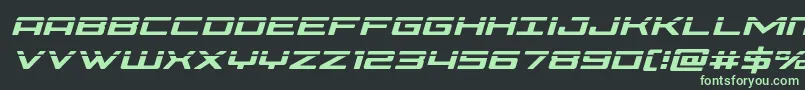 Phoenicialaseital Font – Green Fonts on Black Background