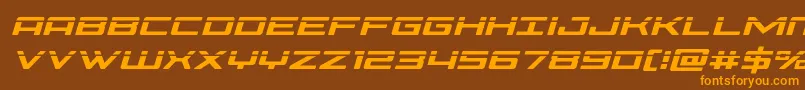 Phoenicialaseital Font – Orange Fonts on Brown Background