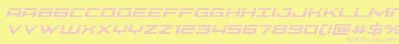 Phoenicialaseital Font – Pink Fonts on Yellow Background