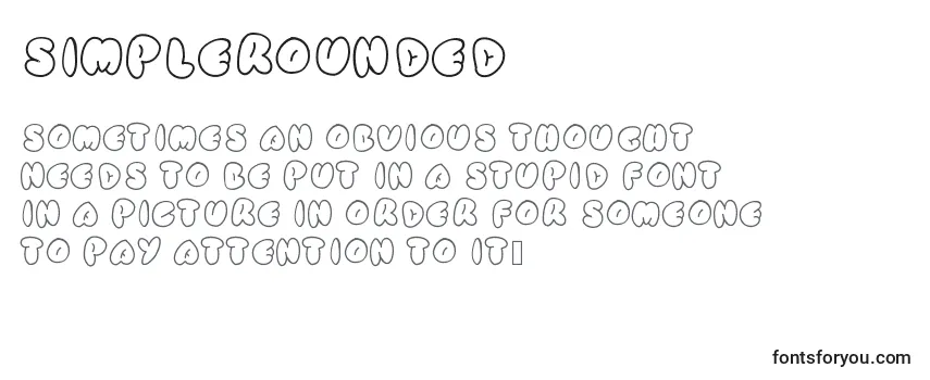 Simplerounded Font