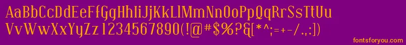 Coving01 Font – Orange Fonts on Purple Background
