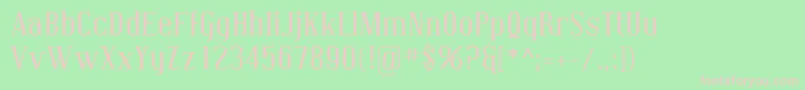 フォントCoving01 – 緑の背景にピンクのフォント