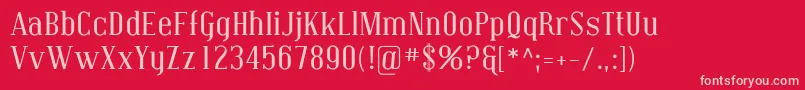 Шрифт Coving01 – розовые шрифты на красном фоне