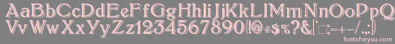 Boltonshadowed Font – Pink Fonts on Gray Background