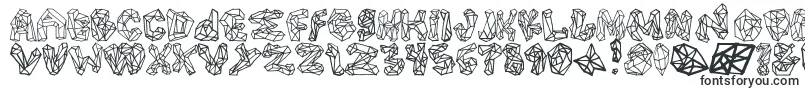 Шрифт PolygonsRegular – рельефные шрифты
