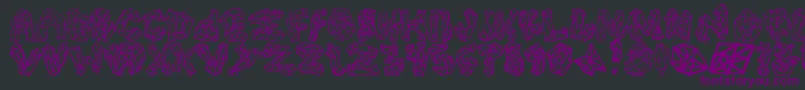 PolygonsRegular Font – Purple Fonts on Black Background