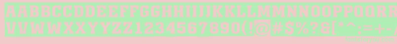 AMonumentotitulsl Font – Green Fonts on Pink Background