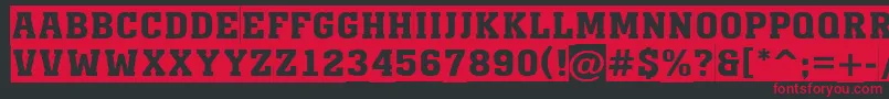 AMonumentotitulsl Font – Red Fonts on Black Background