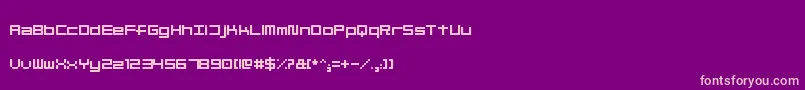 Шрифт LinesquareRoundedExtended – розовые шрифты на фиолетовом фоне