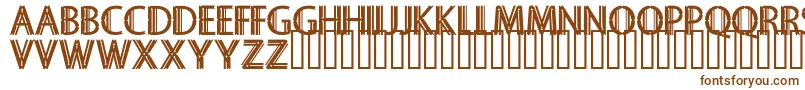 Sekruplongbo Font – Brown Fonts on White Background