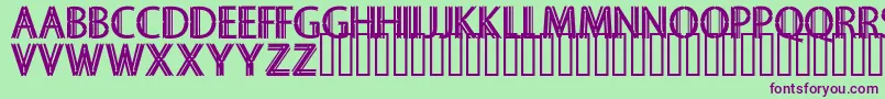 Sekruplongbo Font – Purple Fonts on Green Background