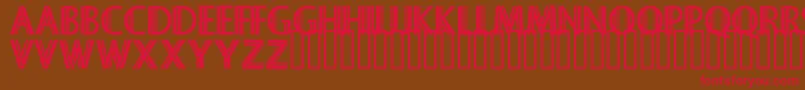 Sekruplongbo Font – Red Fonts on Brown Background