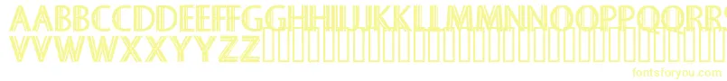 Sekruplongbo-Schriftart – Gelbe Schriften