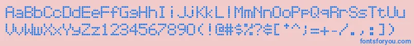 フォントRepetitionscrolling – ピンクの背景に青い文字
