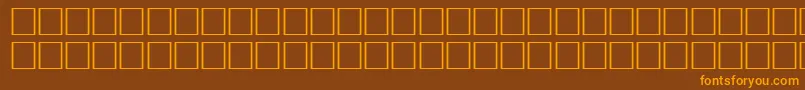 Шрифт WillRegular – оранжевые шрифты на коричневом фоне
