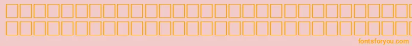 Police WillRegular – polices orange sur fond rose