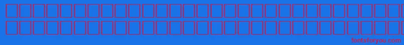 WillRegular Font – Red Fonts on Blue Background