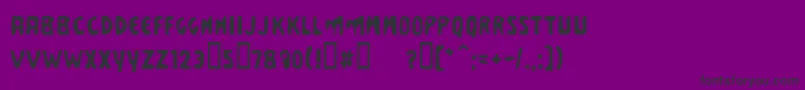 BusinessSuit Font – Black Fonts on Purple Background