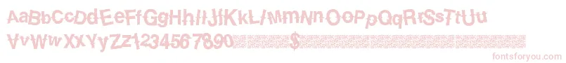 Countrydiamonds-Schriftart – Rosa Schriften auf weißem Hintergrund