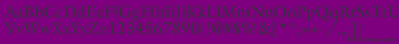 Aggalleonc Font – Black Fonts on Purple Background