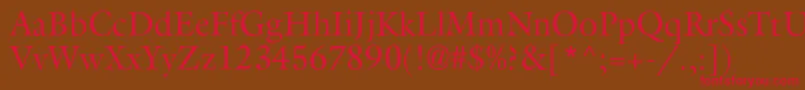 Aggalleonc Font – Red Fonts on Brown Background