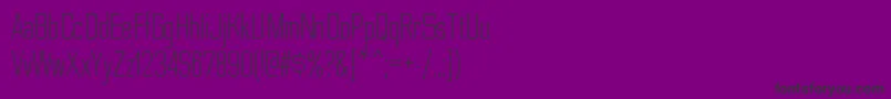 NesobritecdltRegular-Schriftart – Schwarze Schriften auf violettem Hintergrund