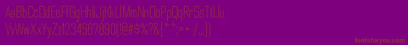 Шрифт NesobritecdltRegular – коричневые шрифты на фиолетовом фоне
