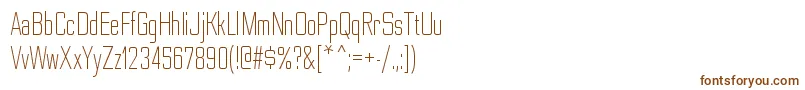 NesobritecdltRegular Font – Brown Fonts on White Background