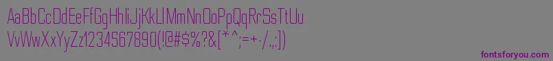 Czcionka NesobritecdltRegular – fioletowe czcionki na szarym tle