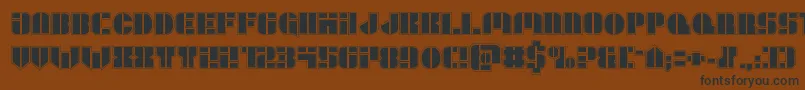 Leaguewarsacad Font – Black Fonts on Brown Background